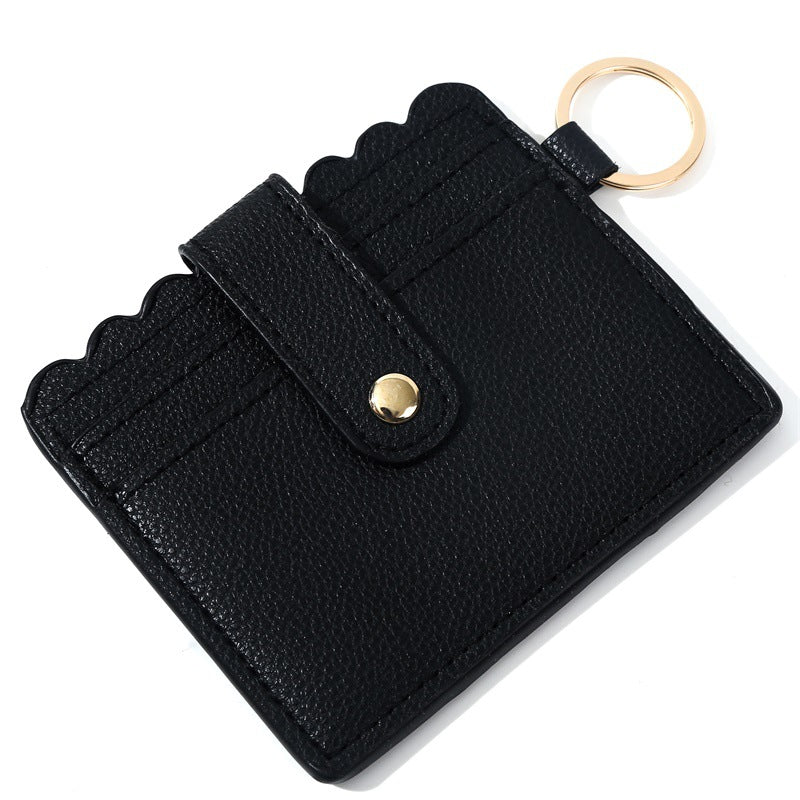 Bolsa De Tarjeta De Llavero De Cuero De PU Al Por Mayor